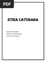 Etnia Cayubaba