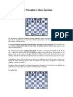 Basic Principles of Chess Openings