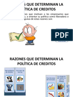 Razones Que Determinan La Política de Creditos - Colbert Canaza Turpo