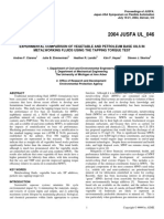 Experimental Comparison of Vegetable and Petroleum Base Oils Inmetalworking Fluids Using The Tapping Torque Test PDF