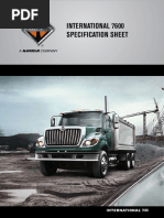 International 7600 Specification Sheet