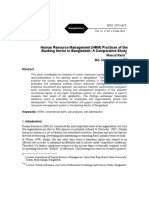 Human Resource Management (HRM) Practices of The Banking Sector in Bangladesh: A Comparative Study