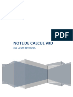 Note de Calcul VRD