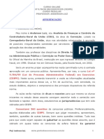 LEI - 9784 - 99 - EXERCICIOS - CESPE - Comentadas Gabarito