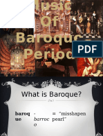 The Music of Baroque Period