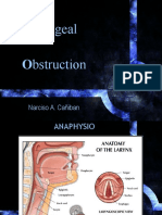 Laryngeal Obstruction: Narciso A. Cañiban