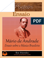 Mario de Andrade Ensaio Sobre A Musica Brasileira