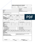 Control de Proceso de Yogurt