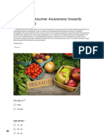 Survey of Consumer Awareness Towards Organic Food