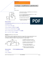 A.I.L. - Corrige - Quelques Exercices Ampli Opérationnels