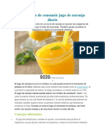 Beneficios de Consumir Jugo de Naranja Diario