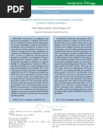 Calidad de Vida de Los Pacientes Con Paraplejía Secundaria PDF