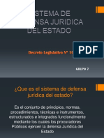 Sistema de Defensa Juridica Del Estado