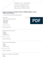 DBMS MCQs - Chapterwise Database Management Multiple Choice Questions and Answers