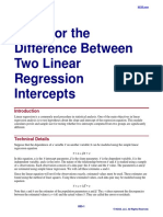 Tests For The Difference Between Two Linear Regression Intercepts