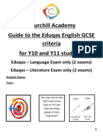 2017 Updated Gcse Eduqas Student Friendly - Y9-11 - in Progress