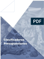 Clasificadores Presupuestarios 2018