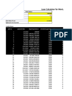 Mortgage Loan Excel Sheet