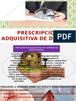 Prescripcion Adquisitiva de Dominio