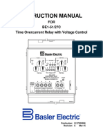 Instruction Manual: FOR BE1-51/27C Time Overcurrent Relay With Voltage Control