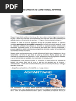 5 Sorprendentes Datos Que No Sabías Sobre El Aspartame