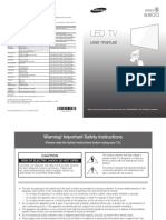 TV Samsung Led Series 6 6800 - User Manual