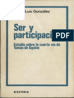 Ser y Participacion. Estudio Cuarta Via Aquino