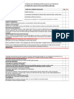 Proposta de Checklist Informações Básicas Do Projeto