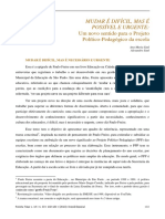 AM Saul e A Saul (2013) Mudar É Difícil Projeto Político Pedagógico