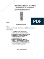 Geopolitica para El Desarrollo y Defensa Nacional