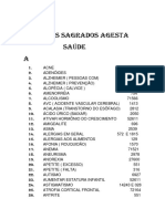 Códigos Sagrados em Ordem Alfabética