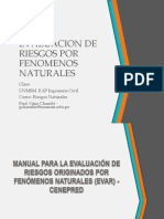 Evaluacion de Riesgos Por Fenomenos Naturales