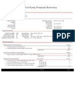 Fire Pump Proposal Summary: Weight