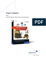 SAP Project Templates