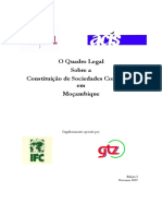 Quadro Legal Constituicao Sociedades Mocambique PDF