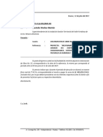 Carta 01 Remite Valorizacion No. 01