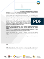 Descargo de Responsabilidades y Asuncion de Riesgos