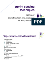 01 Fingerprint Sensing Techniques