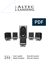 Altec Lansing 251 User Manual