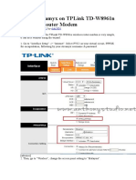 Setup Streamyx On TPLink TD