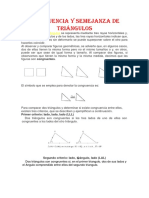 Congruencia y Semejanza de Triángulos PDF