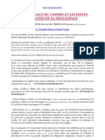 L'importance Du Tawhid Et Les Éffets Néfastes de Sa Négligence (Cheikh Salih Ibn Fawzan Al-Fawzan)