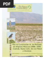 Plan de Conservación para Los Pastizales Del Altiplano Mexicano 2006-2010