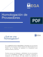 Homologación de Proveedores Resumida