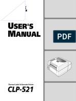 Ser'S Anual: Thermal Label & Barcode Printer