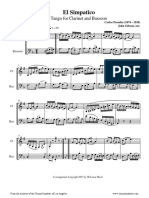 El Simpatico For Clarinet and Bassoon PDF