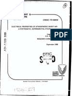 Chiemical Reserrcdi. Development Engineeringi Center: Electrical Properties of Atmospheric Moist Air