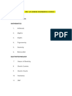 Title Mec 3/4 Marine Engineering Science 1: 1. Arithmetic 2. Algebra 3. Graphs 4. Trigonometry 5. Geometry 6. Mensuration