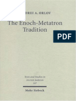 Andrei A Orlov Enoch Metatron Tradition