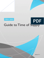 Guide To Time of Supply